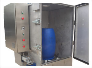 Atex drum inside a ATEX certified drum washing machine