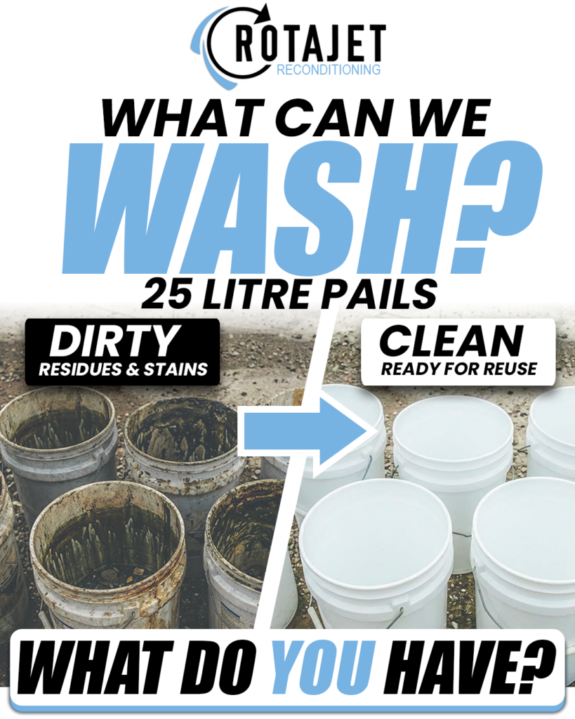 What Can We Wash? 25 Litre Pails